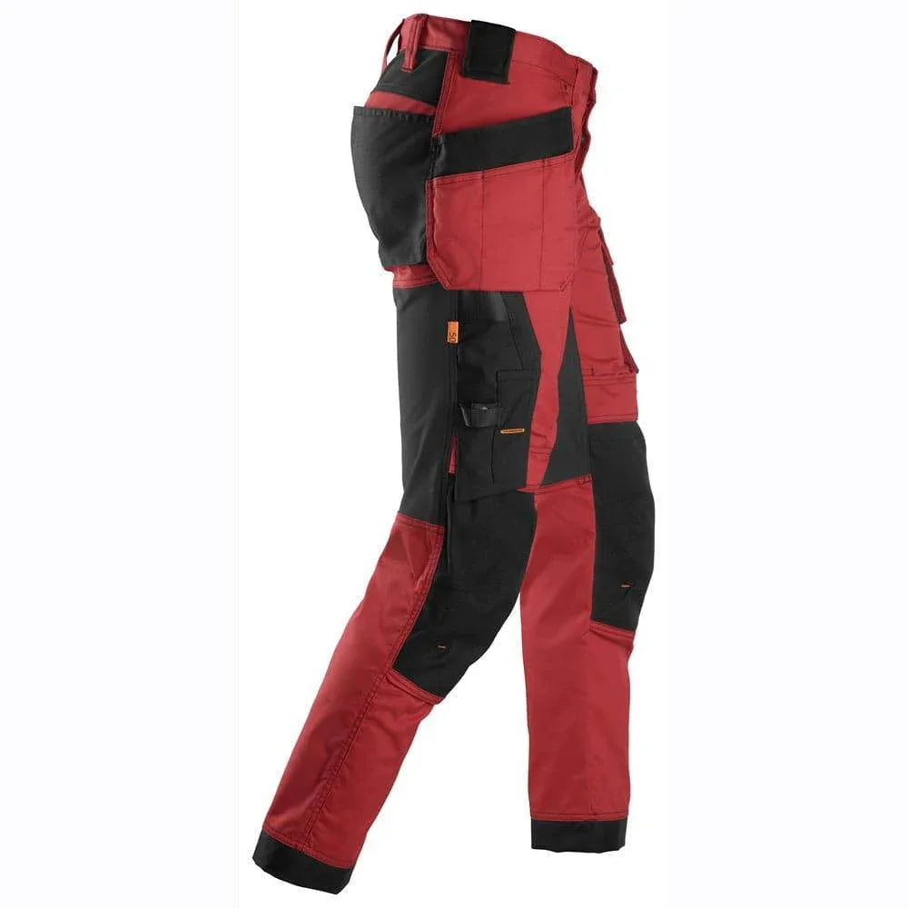 Snickers-6241-AllroundWork-Stretch-Work-Knee-Pad-Trousers-Holster-Pockets-Red-Workwear-Nation-Ltd-4562 - Bobobiy