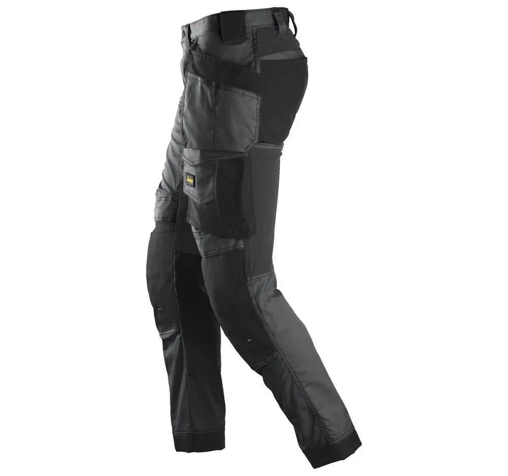 Snickers-6241-AllroundWork-Stretch-Work-Knee-Pad-Trousers-Holster-Pockets-Steel-Grey-Workwear-Nation-Ltd-4697 - Bobobiy