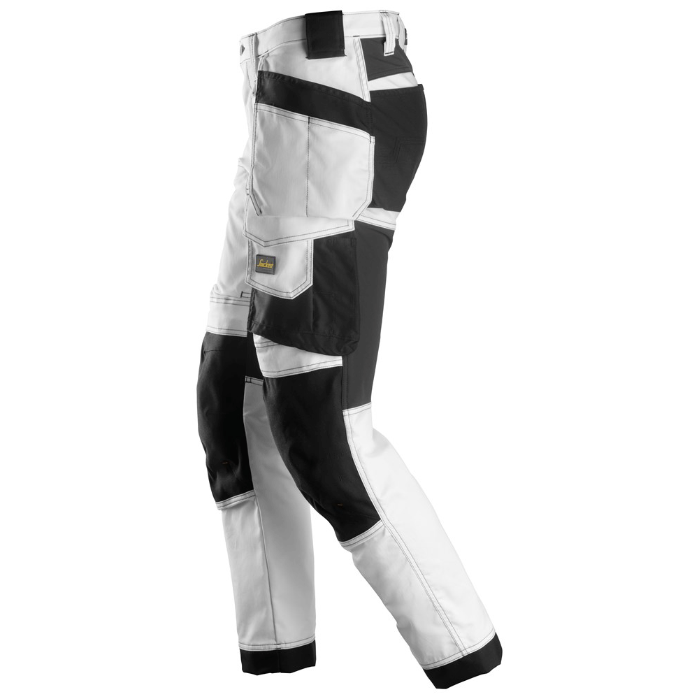 Snickers-6241-AllroundWork-Stretch-Work-Knee-Pad-Trousers-Holster-Pockets-White-Black-Workwear-Nation-Ltd-1689 - Bobobiy