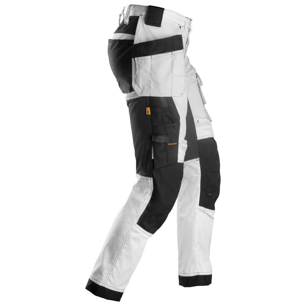 Snickers-6241-AllroundWork-Stretch-Work-Knee-Pad-Trousers-Holster-Pockets-White-Black-Workwear-Nation-Ltd-9932 - Bobobiy