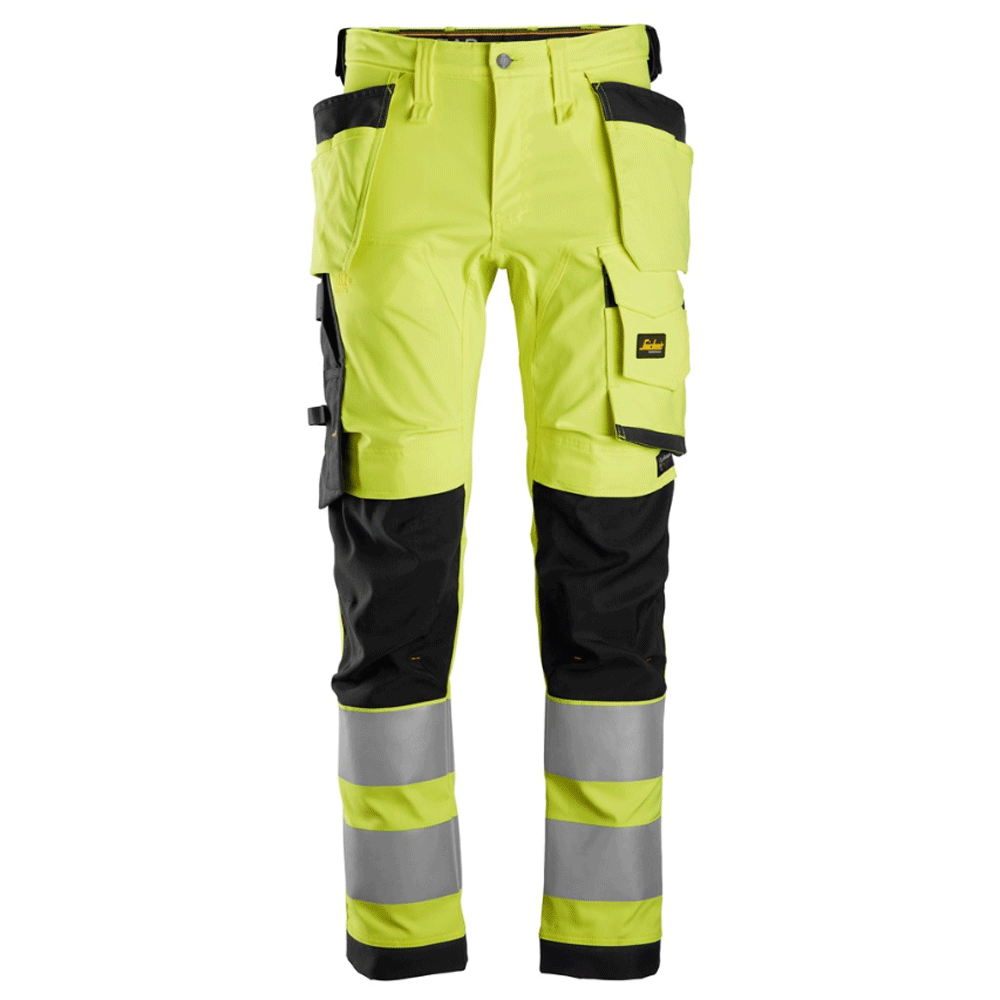 Snickers-6243-AllroundWork-Hi-Vis-Stretch-Kneepad-Holster-Work-Trousers-Class-2-Various-Colours-Workwear-Nation-Ltd-6242 - Bobobiy