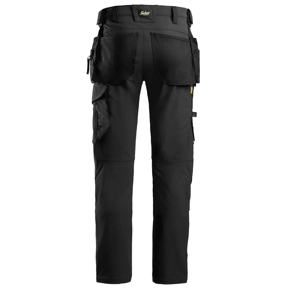 Snickers-6271-AllroundWork-Full-Stretch-Trousers-Holster-Pockets-Black-Workwear-Nation-Ltd-1812 - Bobobiy