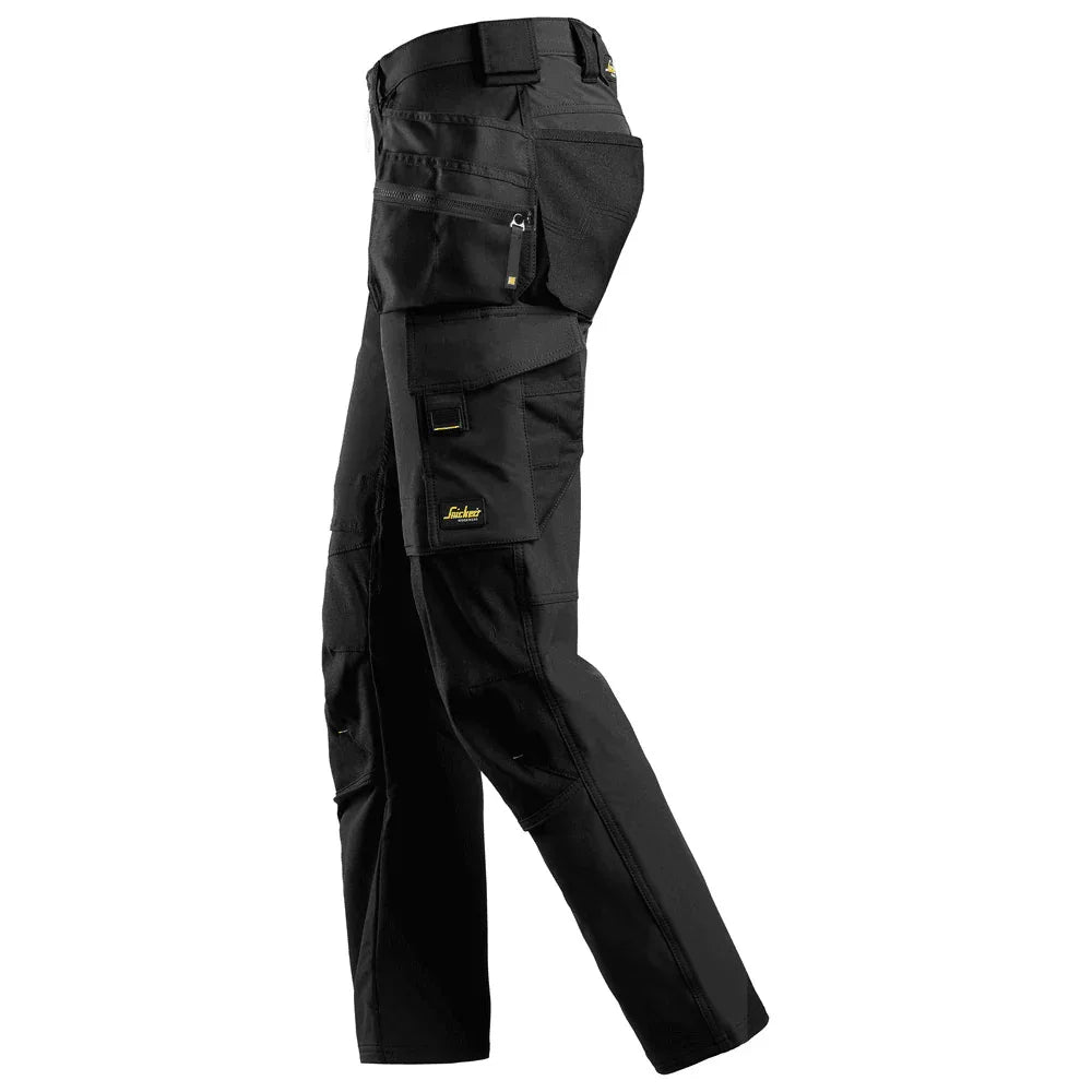 Snickers-6271-AllroundWork-Full-Stretch-Trousers-Holster-Pockets-Black-Workwear-Nation-Ltd-5783 - Bobobiy