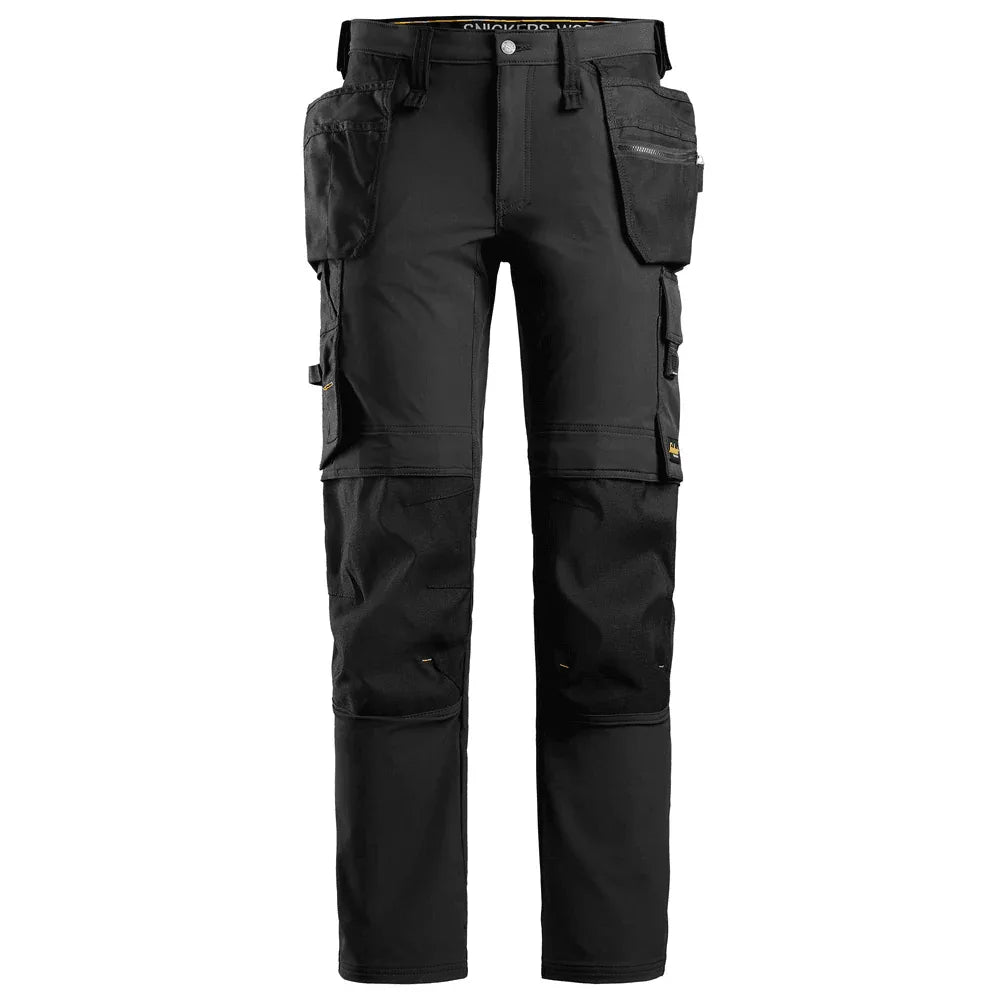 Snickers-6271-AllroundWork-Full-Stretch-Trousers-Holster-Pockets-Black-Workwear-Nation-Ltd-7208 - Bobobiy