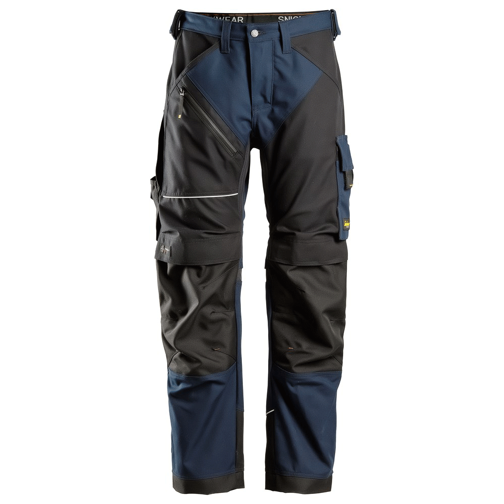 Snickers-6314-RuffWork-Canvas-Kneepad-Work-Trousers-Navy-Blue-Workwear-Nation-Ltd-2348 - Bobobiy