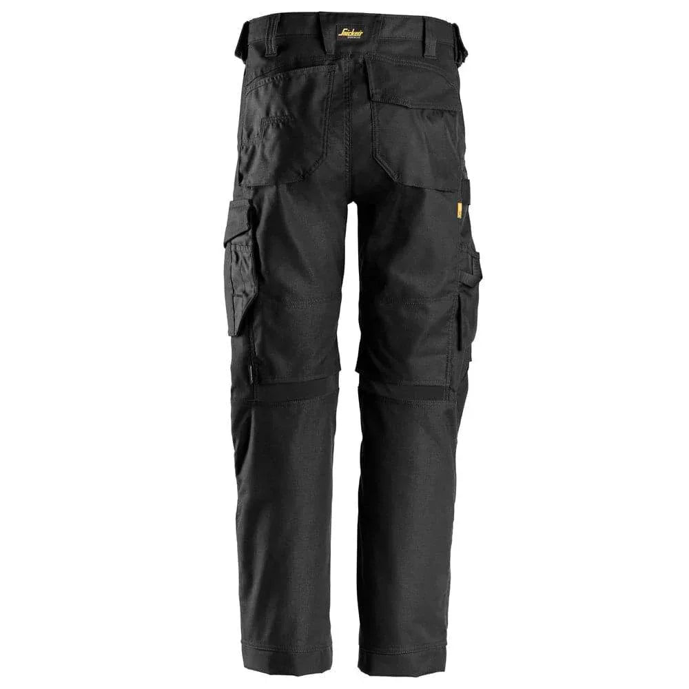 Snickers-6324-AllroundWork-Canvas-Stretch-Work-Trousers-Black-Workwear-Nation-Ltd-6415 - Bobobiy