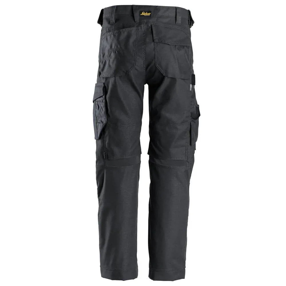 Snickers-6324-AllroundWork-Canvas-Stretch-Work-Trousers-Steel-Grey-Workwear-Nation-Ltd-4503 - Bobobiy