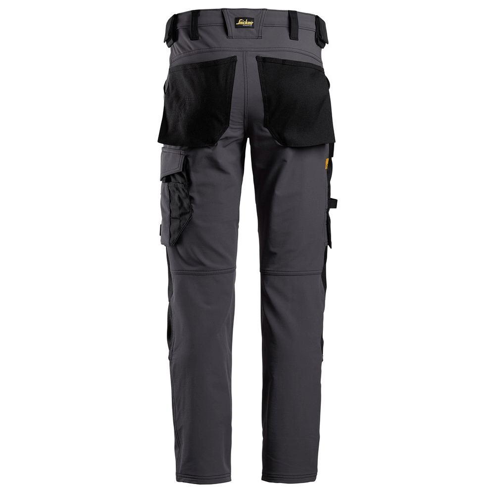 Snickers-6371-AllroundWork-Full-Stretch-Kneepad-Trouser-Steel-Grey-Workwear-Nation-Ltd-9903 - Bobobiy
