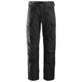 Snickers 6801 Service Trousers + Knee Pockets Black 35" Waist - 30" Leg - Snickers Size 100 - Bobobiy