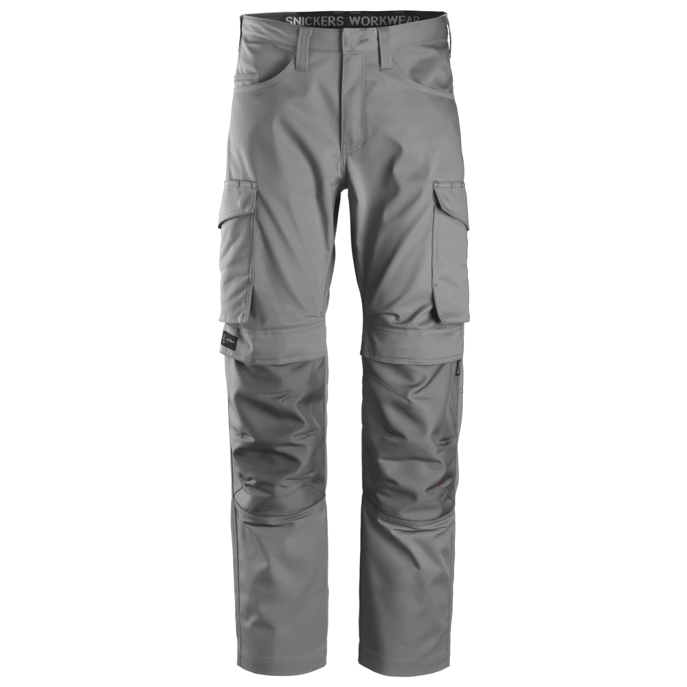 Snickers-6801-Service-Trousers-Knee-Pockets-Grey-Workwear-Nation-Ltd-1838 - Bobobiy
