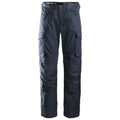 Snickers 6801 Service Trousers + Knee Pockets Navy Blue 50" Waist - 32" Leg - Snickers Size 64 - Bobobiy