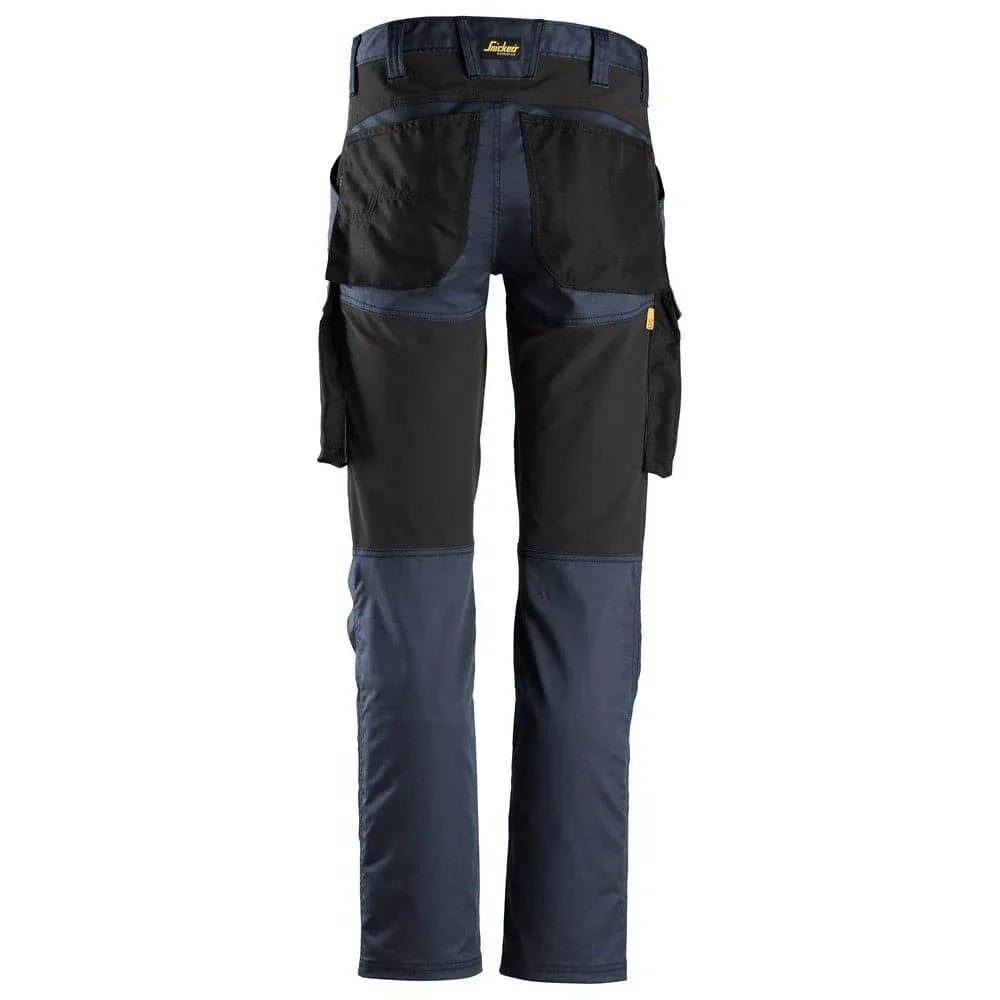 Snickers-6803-AllroundWork-Stretch-Trousers-without-Knee-Pockets-Navy-Workwear-Nation-Ltd-3190 - Bobobiy