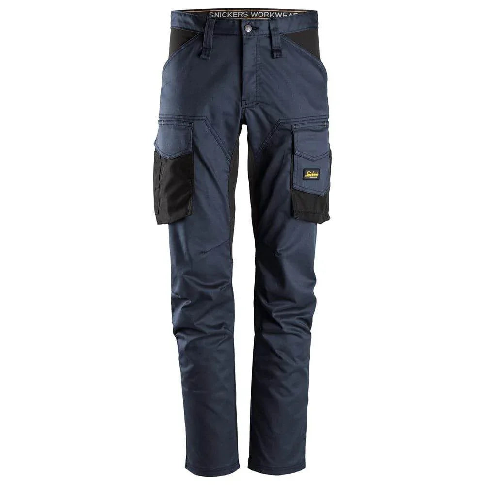 Snickers-6803-AllroundWork-Stretch-Trousers-without-Knee-Pockets-Navy-Workwear-Nation-Ltd-3836 - Bobobiy