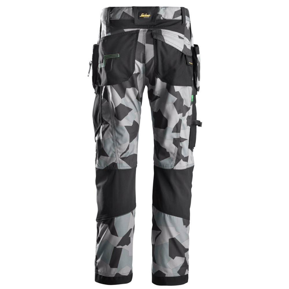 Snickers-6902-FlexiWork-Kneepad-Holster-Pocket-Work-Trousers-Grey-Camo-Workwear-Nation-Ltd-7327 - Bobobiy