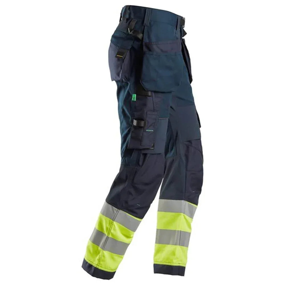 Snickers-6931-FlexiWork-Hi-Vis-Work-Trousers-Holster-Pockets-CL1-Various-Colours-Workwear-Nation-Ltd-1380 - Bobobiy