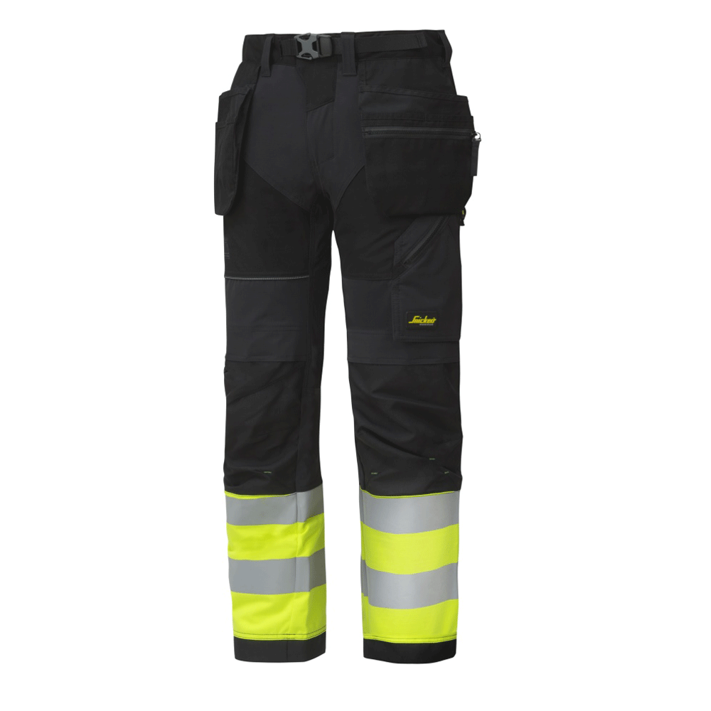 Snickers-6931-FlexiWork-Hi-Vis-Work-Trousers-Holster-Pockets-CL1-Various-Colours-Workwear-Nation-Ltd-6074 - Bobobiy