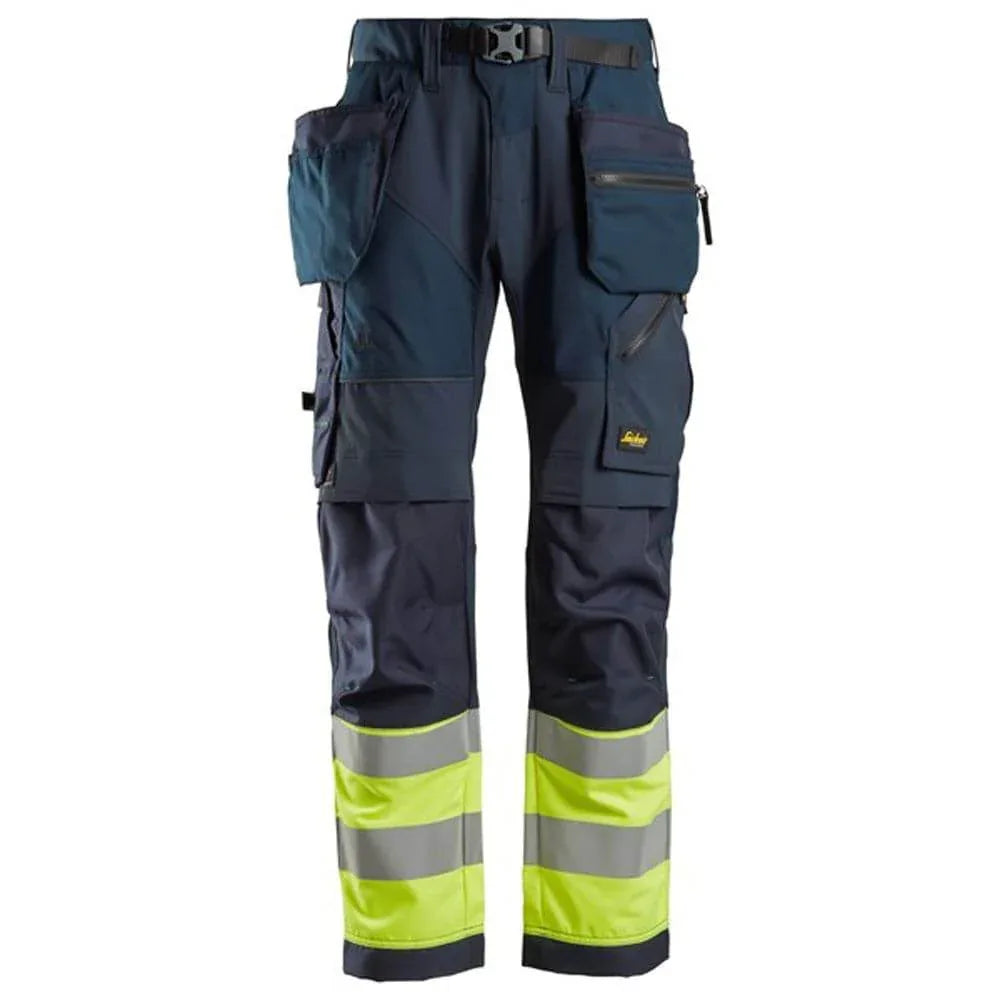 Snickers-6931-FlexiWork-Hi-Vis-Work-Trousers-Holster-Pockets-CL1-Various-Colours-Workwear-Nation-Ltd-7835 - Bobobiy