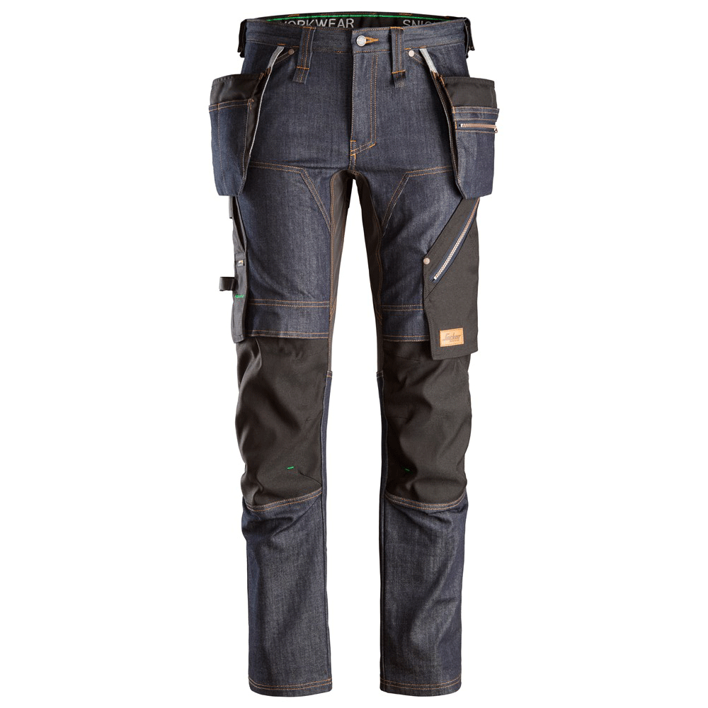 Snickers-6955-FlexiWork-Denim-Work-Trousers-Holster-Pockets-Workwear-Nation-Ltd-7069 - Bobobiy