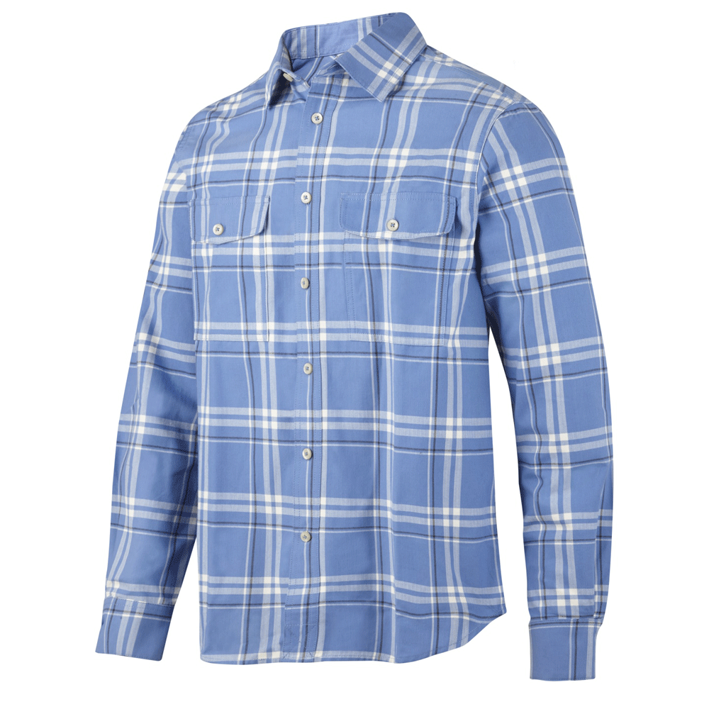 Snickers-8502-RuffWork-Flannel-Checked-LS-Shirt-Various-Colours-Workwear-Nation-Ltd-1003 - Bobobiy