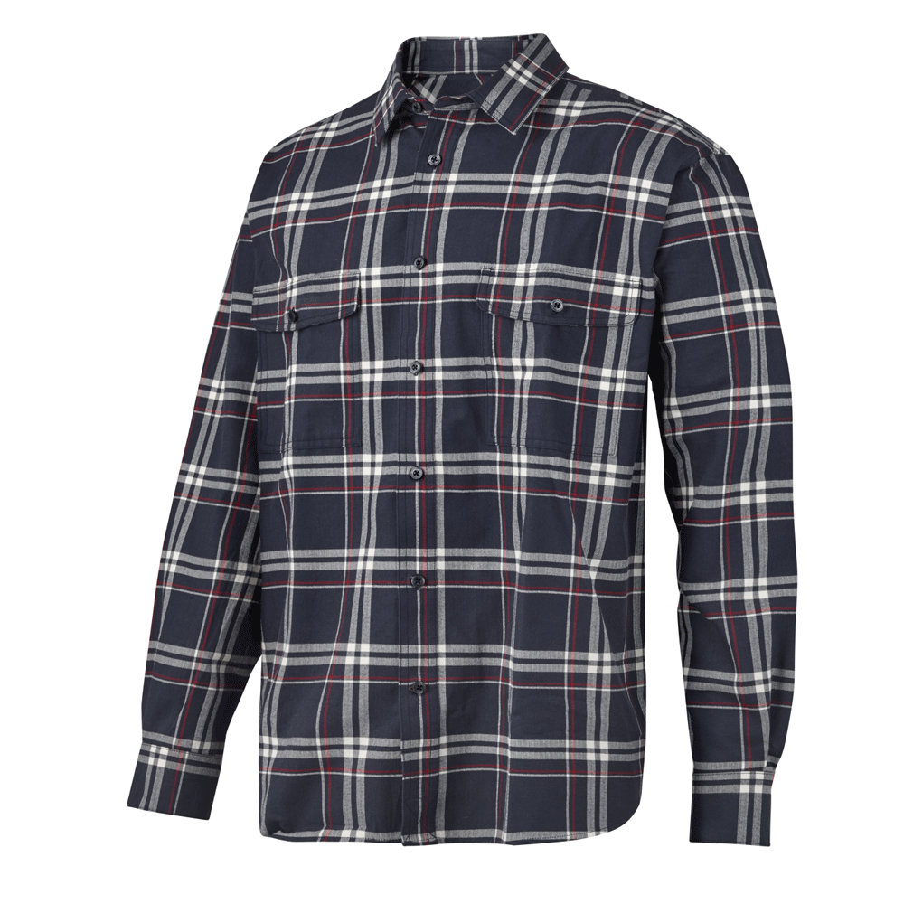 Snickers-8502-RuffWork-Flannel-Checked-LS-Shirt-Various-Colours-Workwear-Nation-Ltd-4323 - Bobobiy