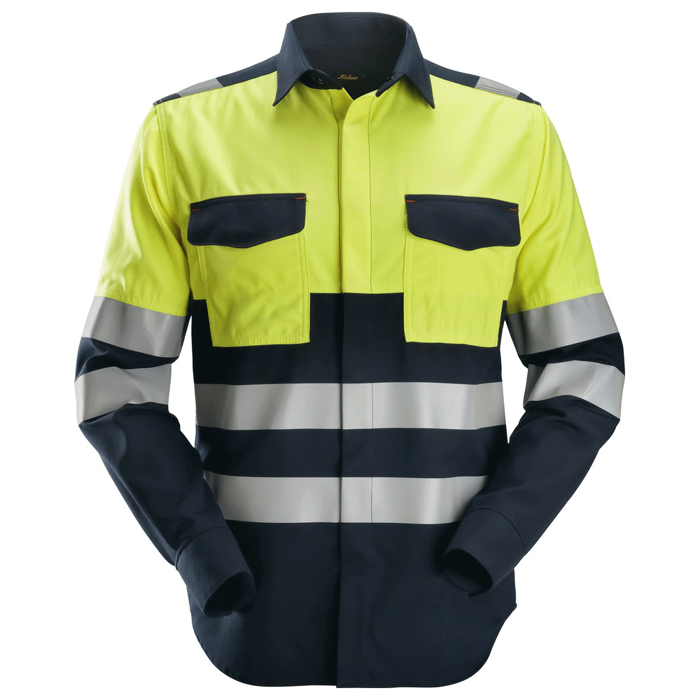Snickers-8560-ProtecWork-Flame-Retardant-Arc-Protection-Hi-Vis-Shirt-Class-1-Workwear-Nation-Ltd-1856 - Bobobiy