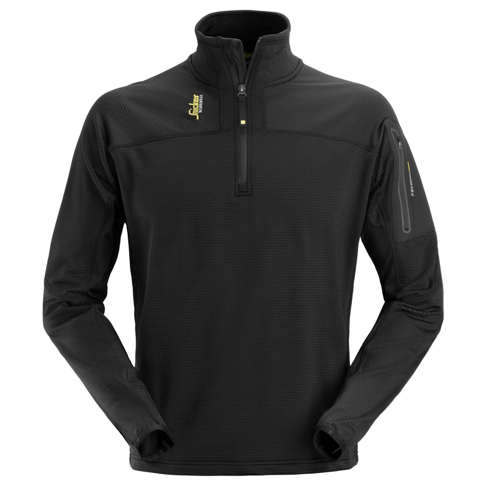 Snickers-9435-Body-Mapping-Zip-Micro-Fleece-Pullover-Various-Colours-Workwear-Nation-Ltd-9852 - Bobobiy