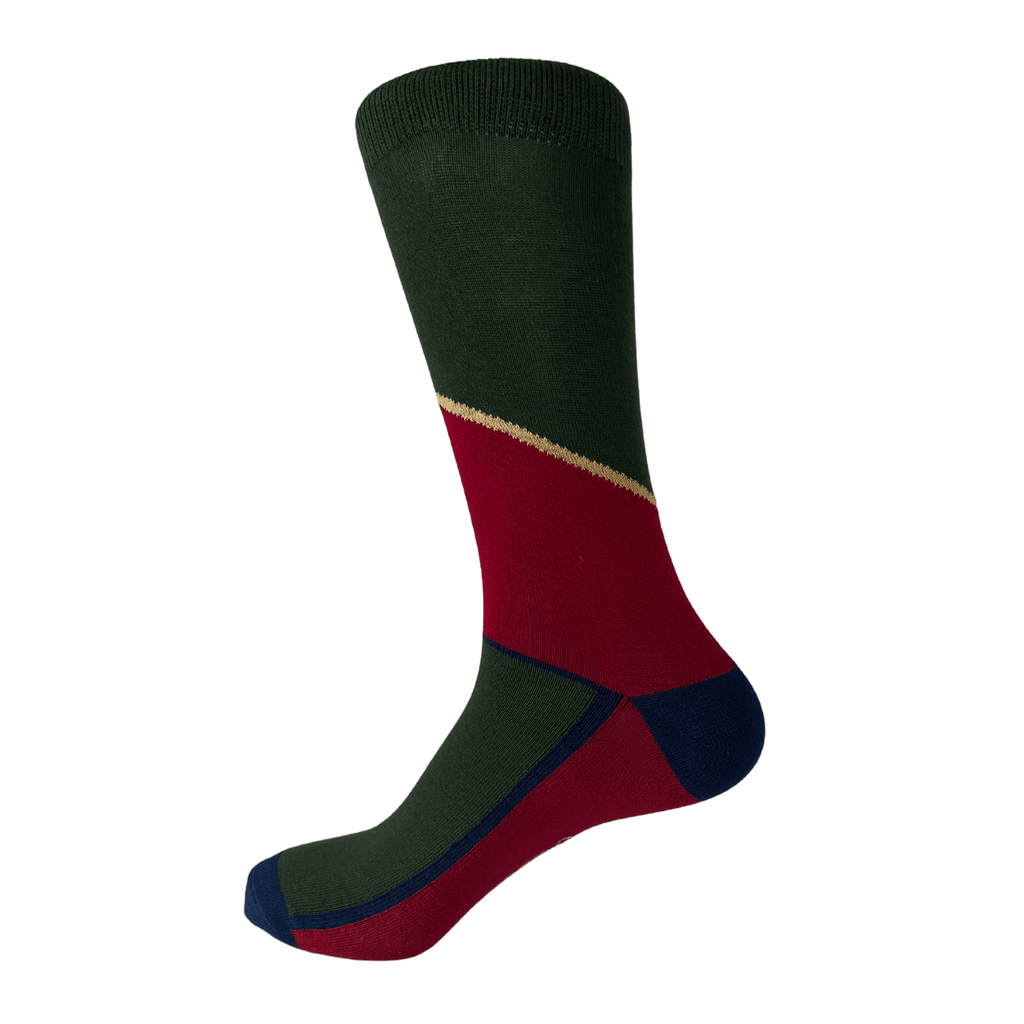 Asymmetric Color Block Socks Collection: 3 pairs Luxury Sock Gift Box