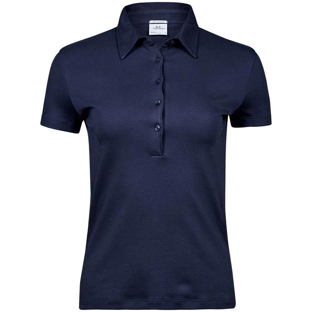 Tee Jays 1441 Ladies Pima Cotton Interlock Polo Shirt - Bobobiy