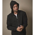 Tee Jays 5508 Ribbed Interlock Hooded Full Zip Sweat - Bobobiy