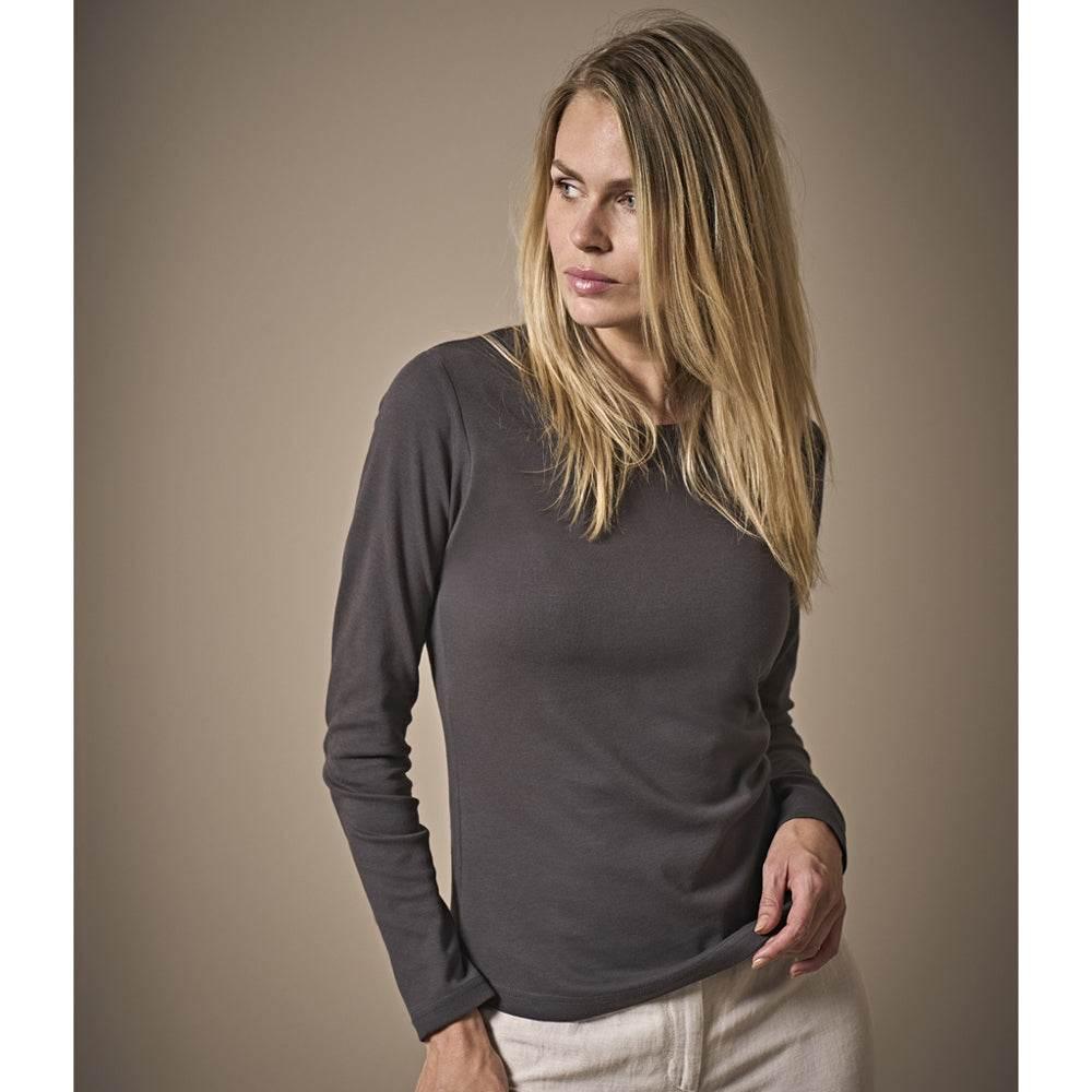 Tee Jays 590 Ladies Long Sleeve Interlock T-Shirt - Bobobiy