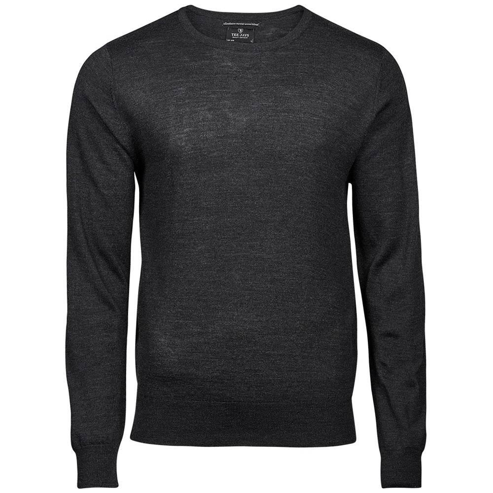 Tee Jays 6000 Merino Blend Crew Neck Sweater - Bobobiy