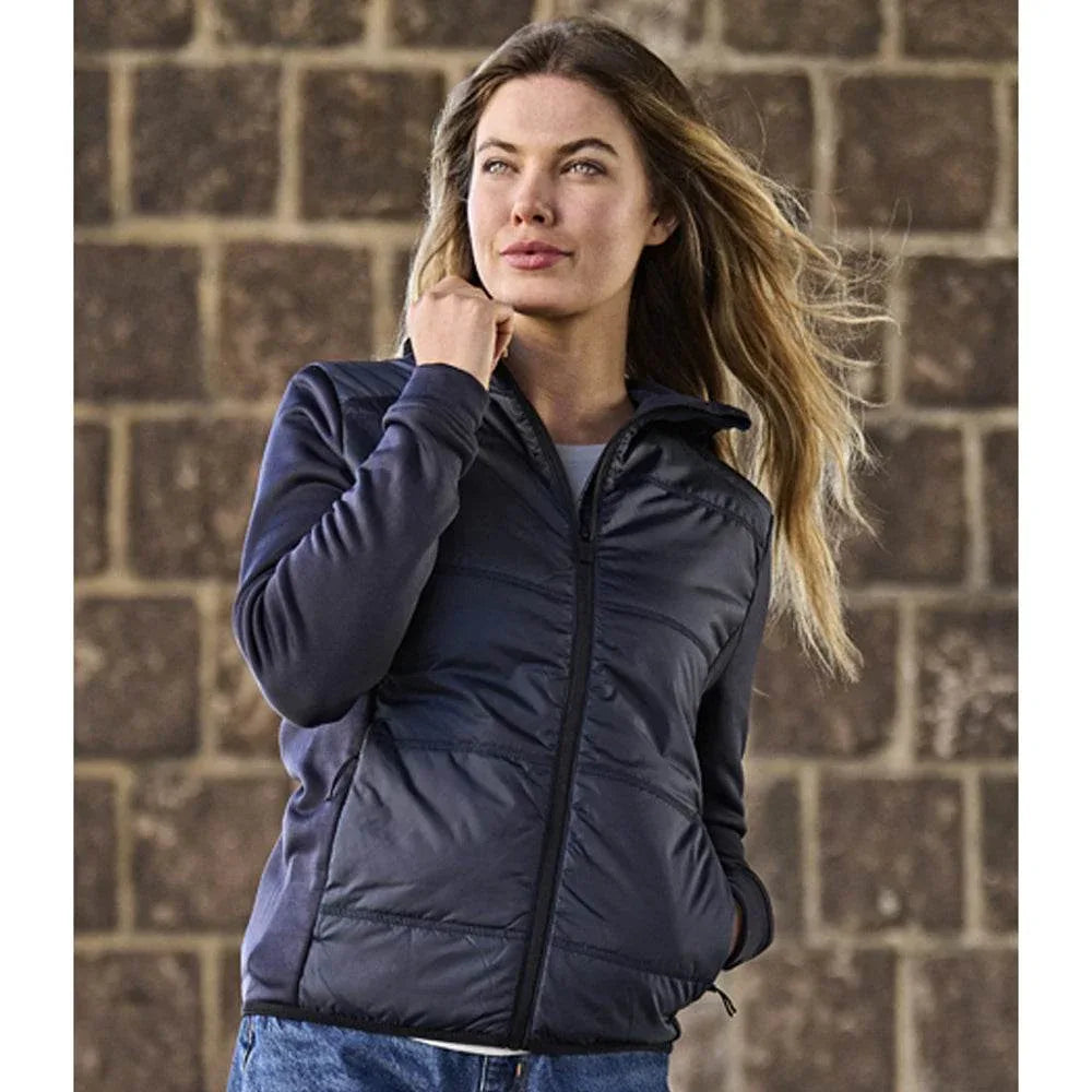 Tee Jays 9113 Ladies Hybrid-Stretch Hooded Jacket - Bobobiy
