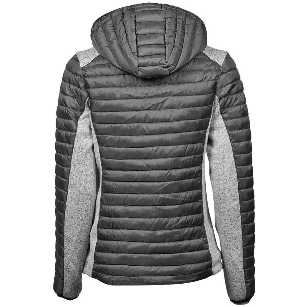Tee Jays 9611 Ladies Crossover Hooded Padded Outdoor Jacket - Bobobiy