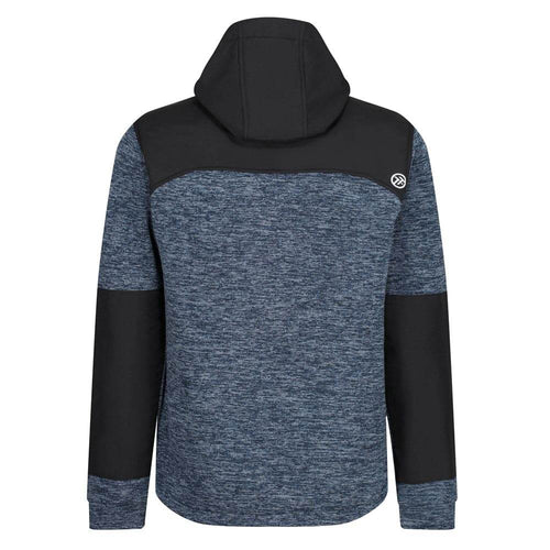 Regatta TRF624 Heist Hybrid Hooded Jacket Blue Wing Marl/Black Medium