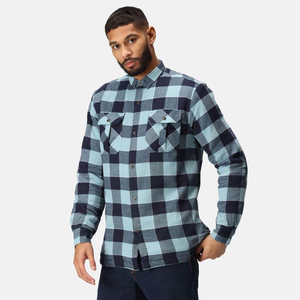 Regatta TRS216 Shelford Padded Check Shirt Jacket - Bobobiy