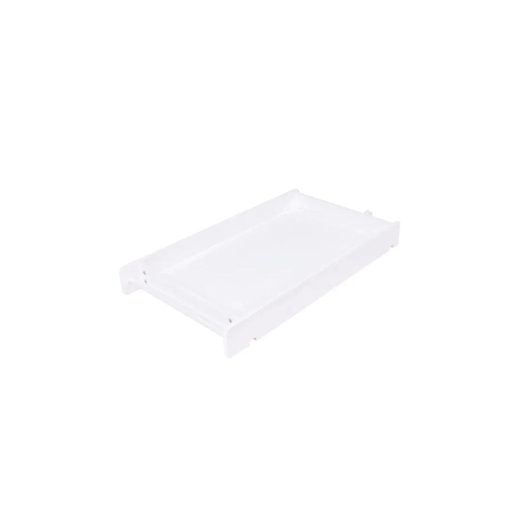 White mattress base platform for cot bed