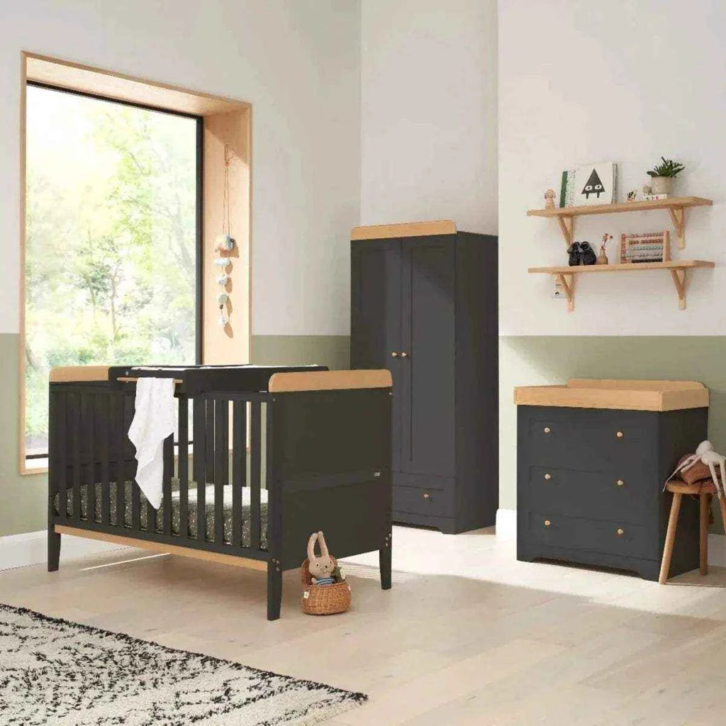 Tutti Bambini Rio 3 pcs Room Set - Slate/Honey Oak