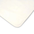 Cot bed waterproof cotton mattress protector with fitted corner, light beige