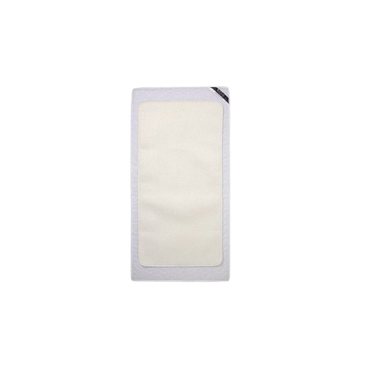 Cot bed waterproof cotton mattress protector, light beige cover panel