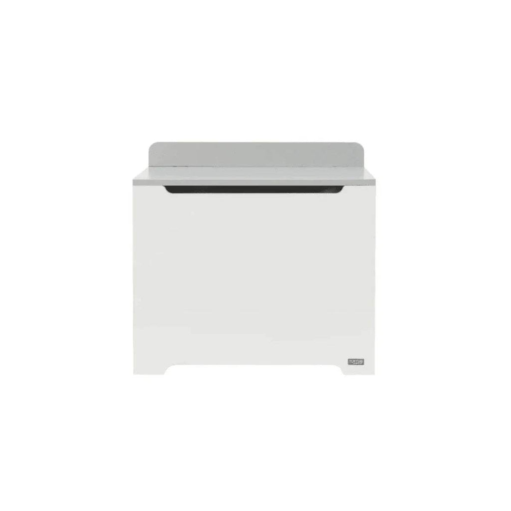 Tutti Bambini Rio toy box, white front panel with dove grey top