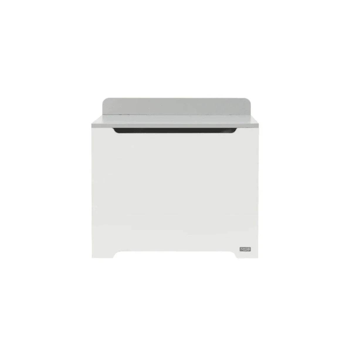 Tutti Bambini Rio toy box, white front panel with dove grey top