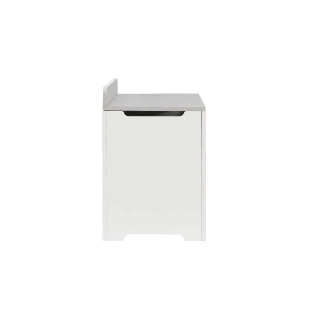 Tutti Bambini Rio toy box, white frame with dove grey tabletop