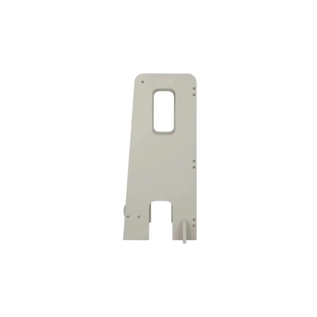 Light beige learning tower base panel with central cutout window and side foot platform