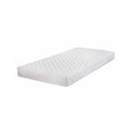 Pocket sprung cot bed mattress, white quilted, 70x140cm