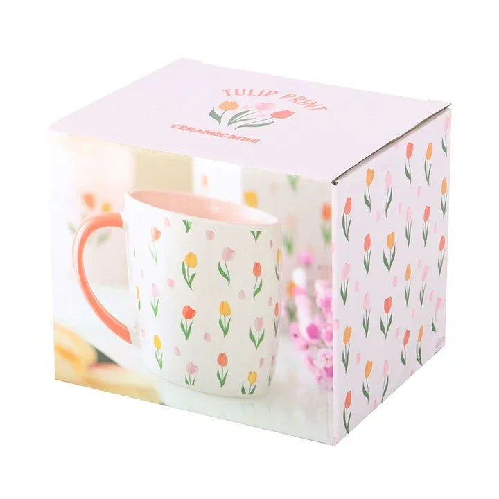 Tulip Print Mug - Bobobiy