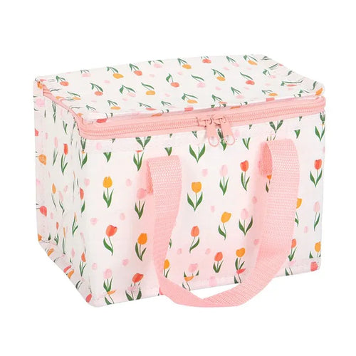 Tulip Print Recycled Plastic Lunch Bag - Bobobiy