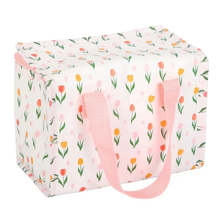 Tulip Print Recycled Plastic Lunch Bag - Bobobiy