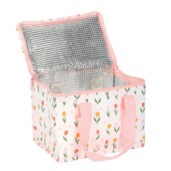 Tulip Print Recycled Plastic Lunch Bag - Bobobiy