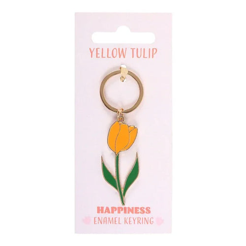 Yellow Tulip Keyring - Bobobiy