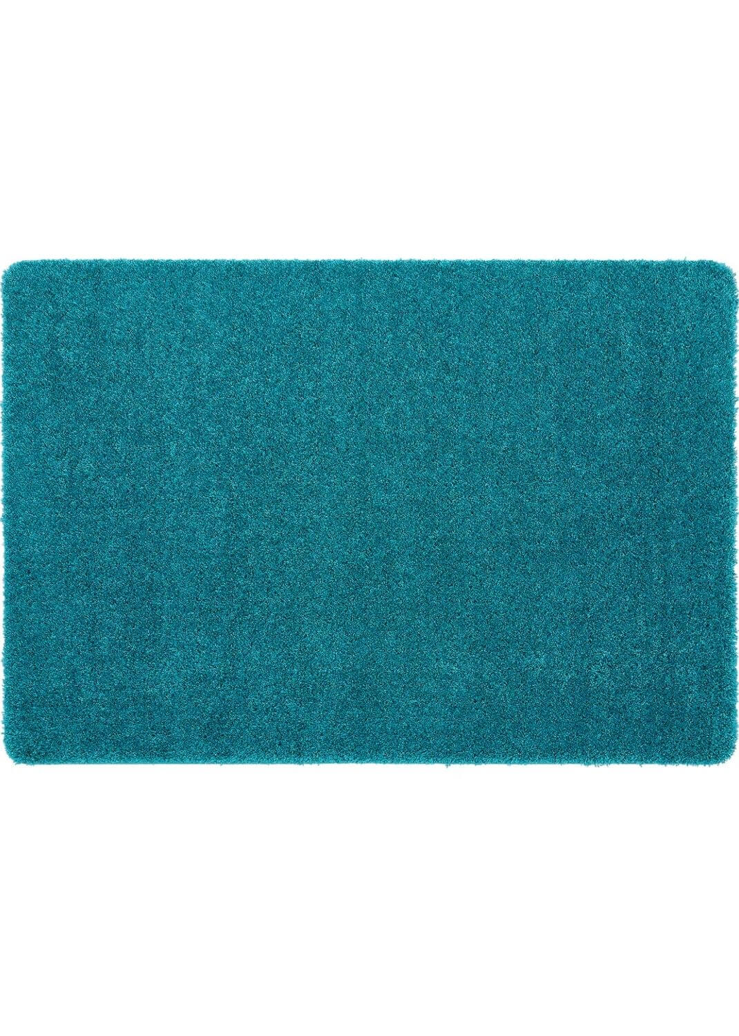 Washable Teal Shaggy Rug